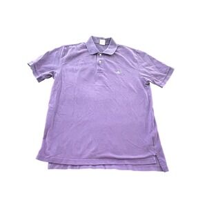 Brooks Brothers Mens Performance Polo Shirt Purple Cotton‎ Original Fit Medium